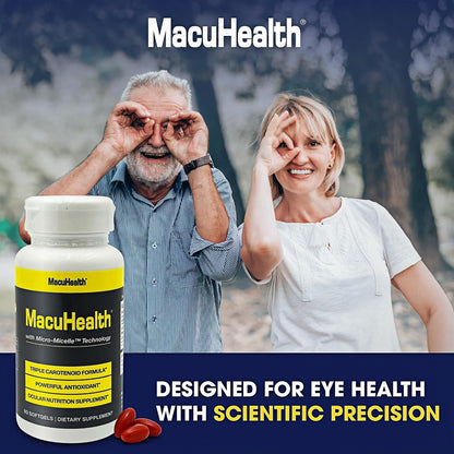 Macuhealth Triple Carotenoid Formula - Eye Vitamins for Adults, 90 Softgels